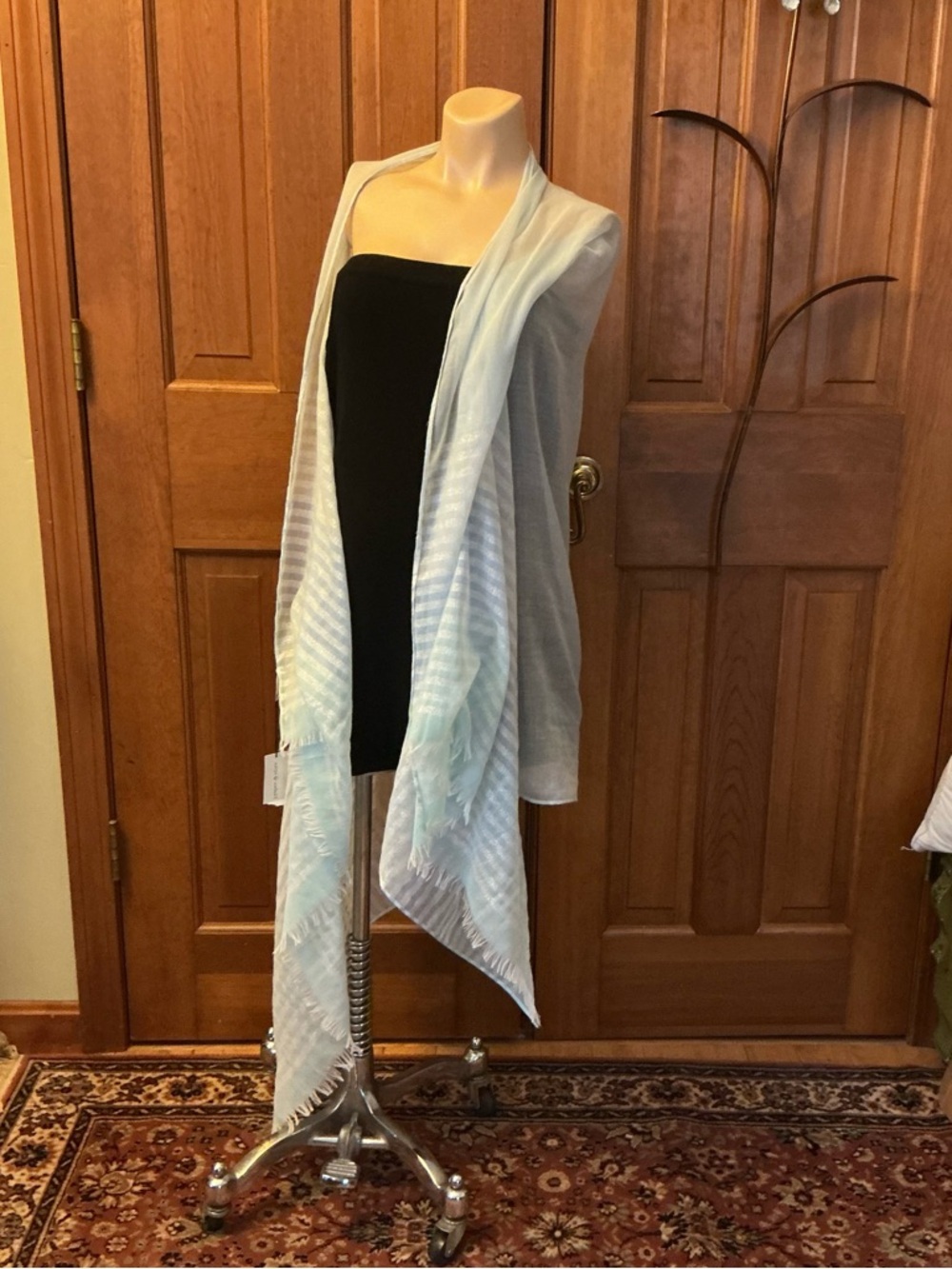 Paper Store Lightweight Sheer Scarf/ Shawl.